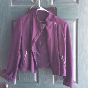 BR asymmetrical moto style jacket